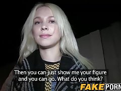 Блондинка се дава на друг в очите на съпруга